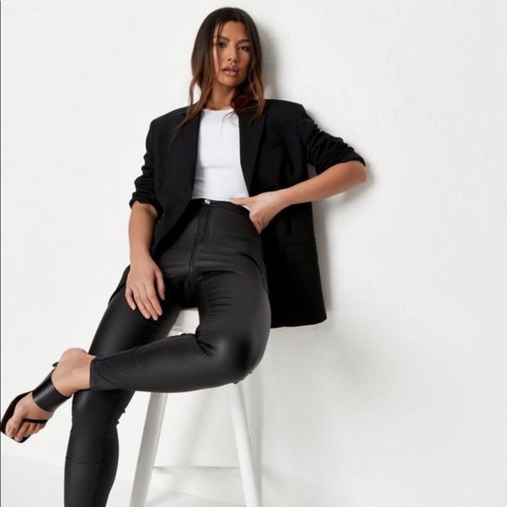 Missguided faux leather leggings